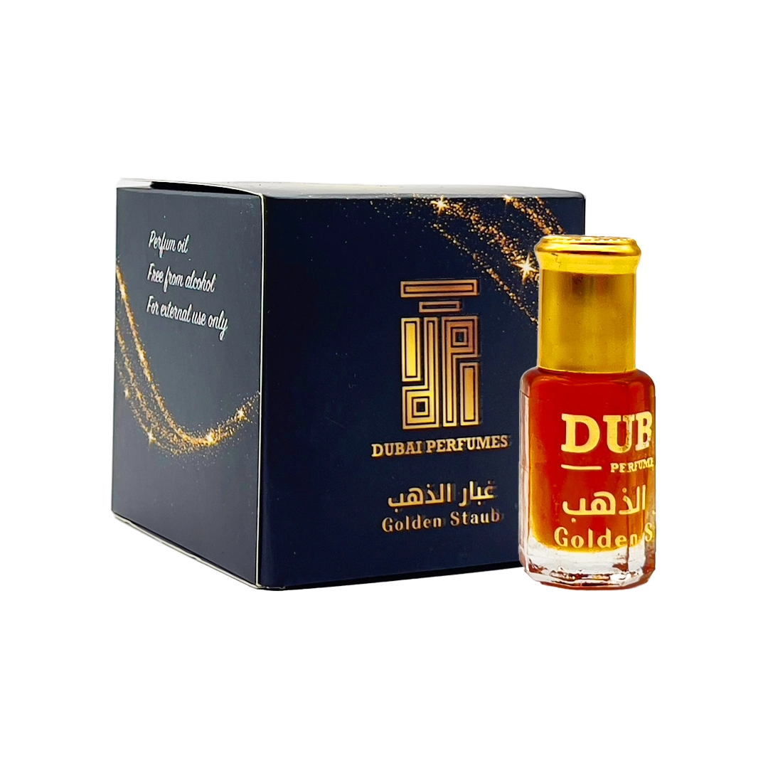 gold staub - gold sand - dubai perfumes -غباز الذهب Golden Staub parfum - golden Sand - gold dust